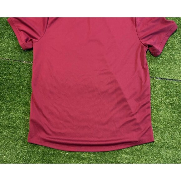 Nike polo mens medium red blade collar lighweight breathable short sleeve RK - Picture 9 of 10